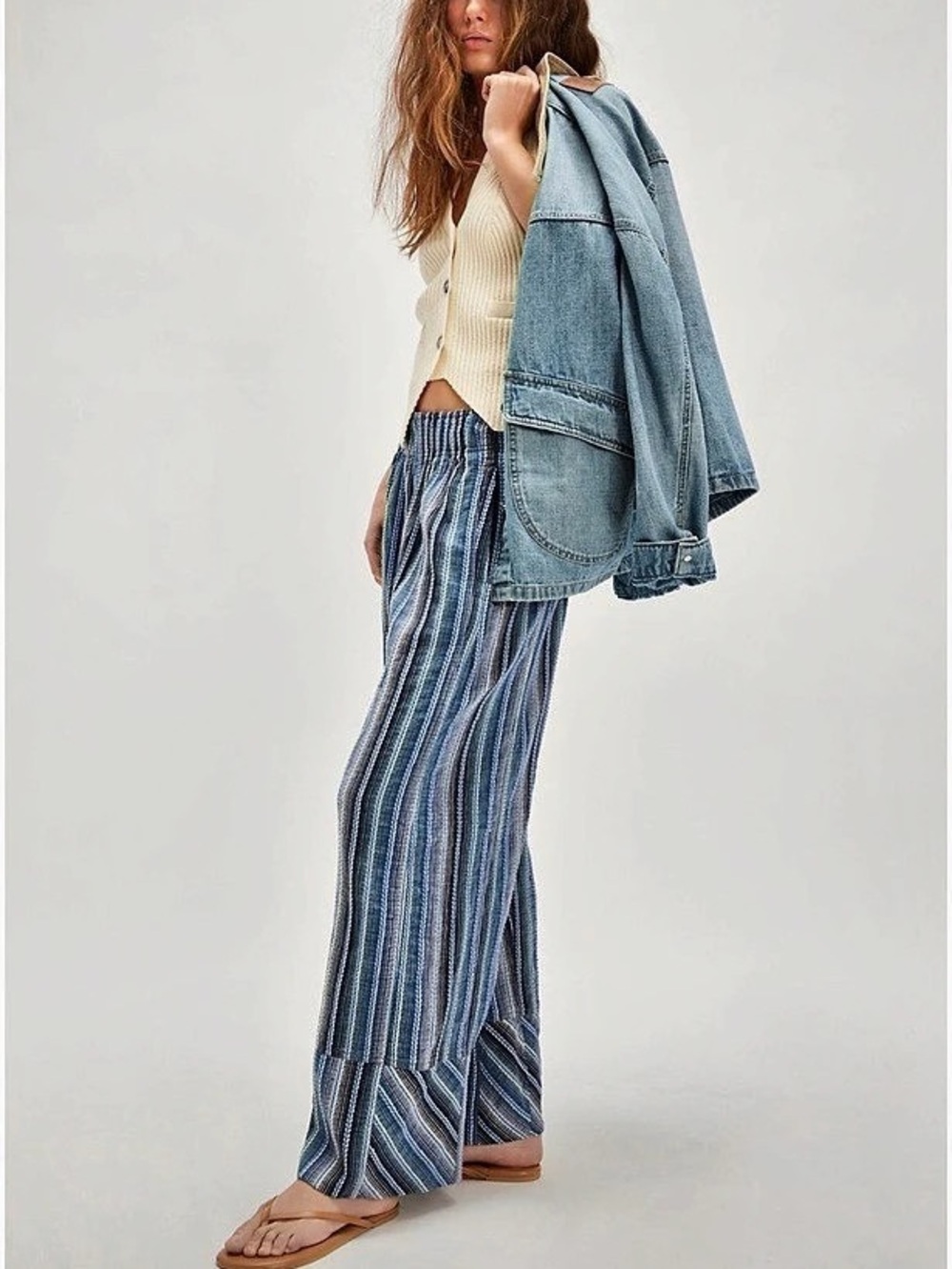 Free People Day's End Stripe Pants - Medium - Picture 2 of 11